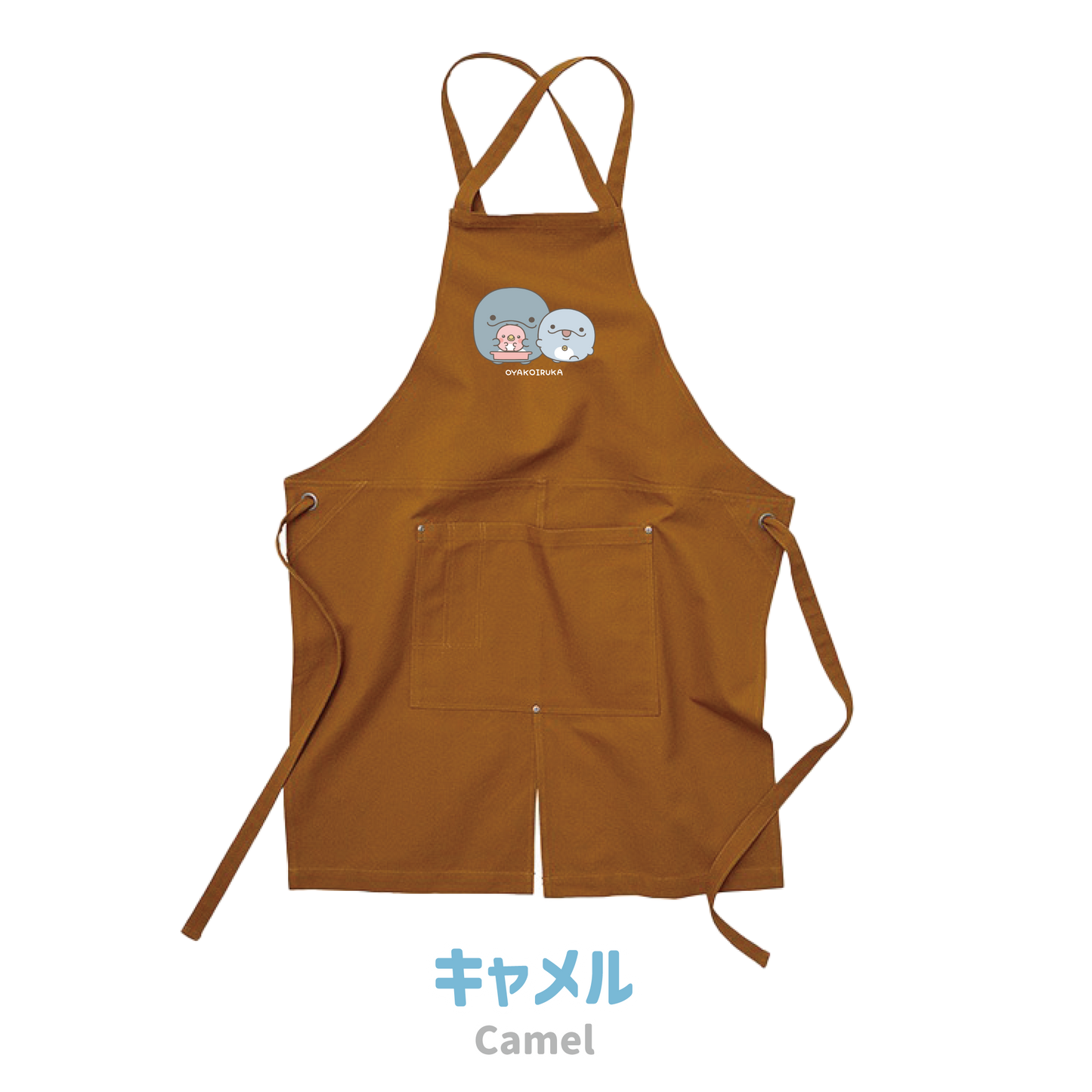 [OYAKOIRUKA] Washed-Canvas-Schürze (Cross-Typ) [Versand Mitte April]