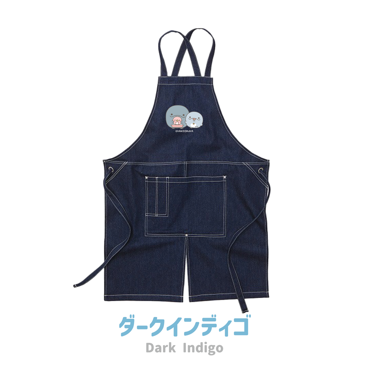 [OYAKOIRUKA] Washed-Canvas-Schürze (Cross-Typ) [Versand Mitte April]