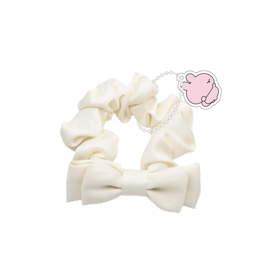 【あさみみちゃん】数量限定❣️アクリルチャーム付きリボンシュシュ【9月下旬発送】
