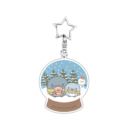 [OYAKOIRUKA] 雪花球壓克力鑰匙圈[12月中旬出貨]