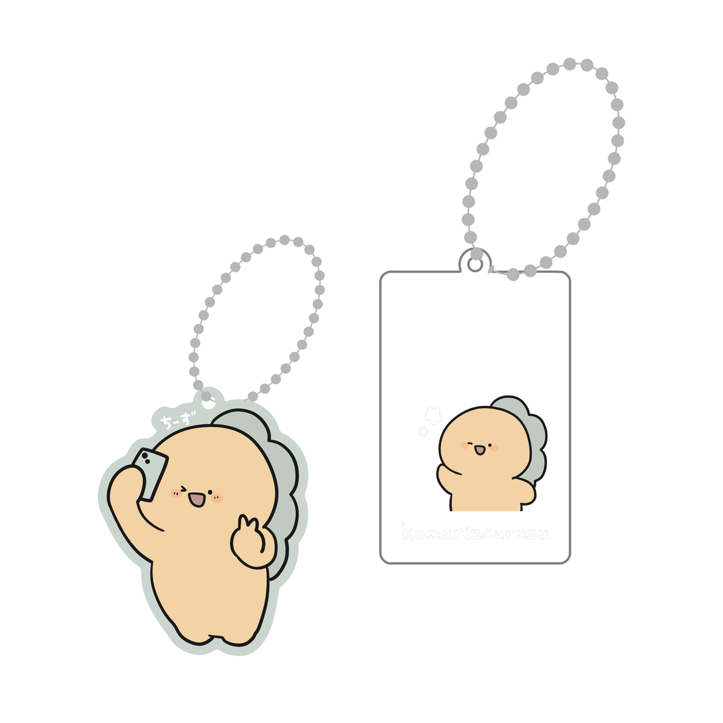 [KOMARIZAURUSU] 說茄子✌️壓克力鑰匙圈[7月中旬出貨]