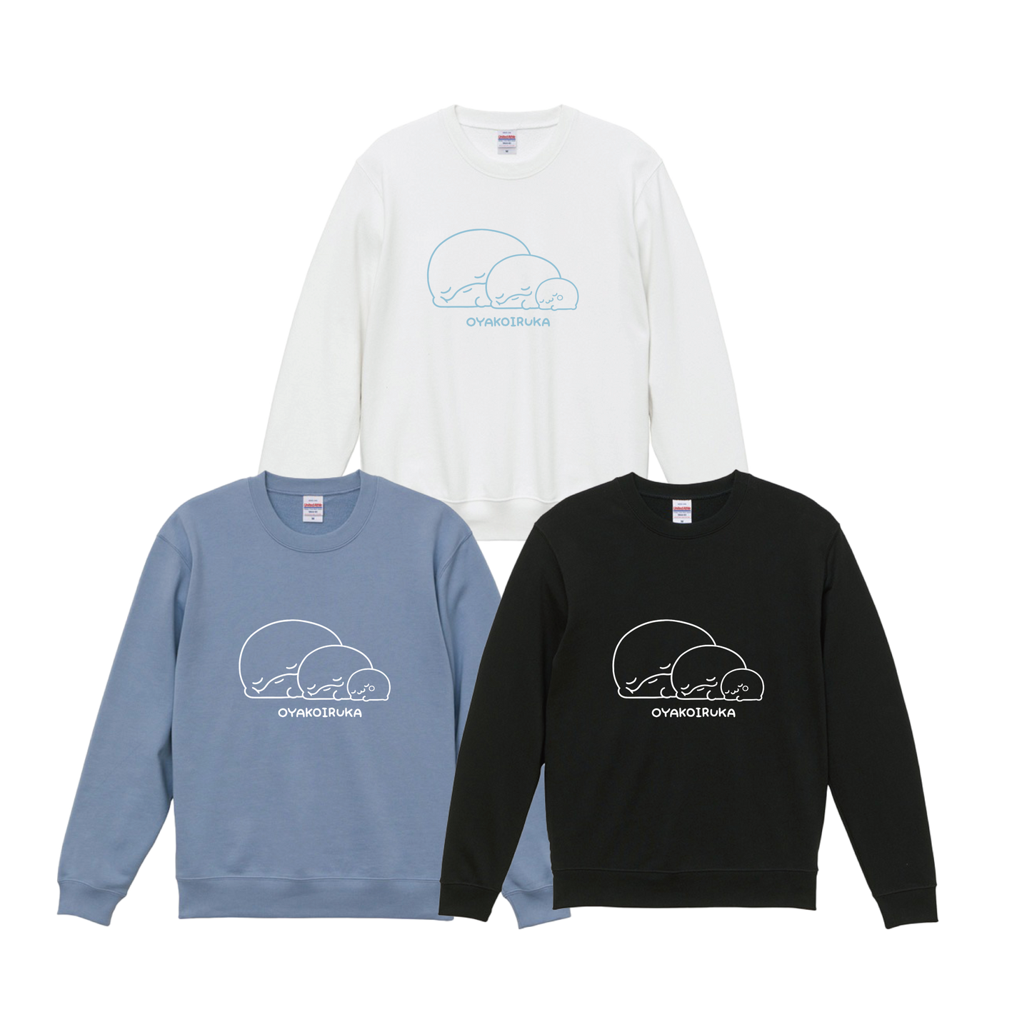 【親子イルカ】プリントスウェット【12月中旬発送】