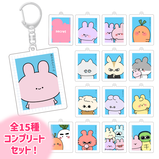 【あさみみちゃん】証明写真風アクキーコンプリートセット（全14種+シークレット1種）【6月下旬発送】