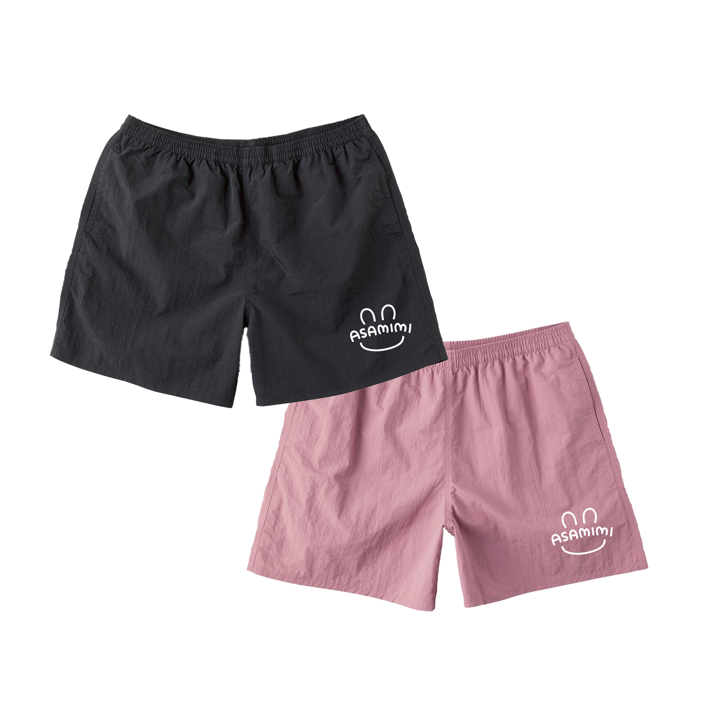 【あさみみちゃん】刺繍ナイロンショートパンツ【4月中旬発送】