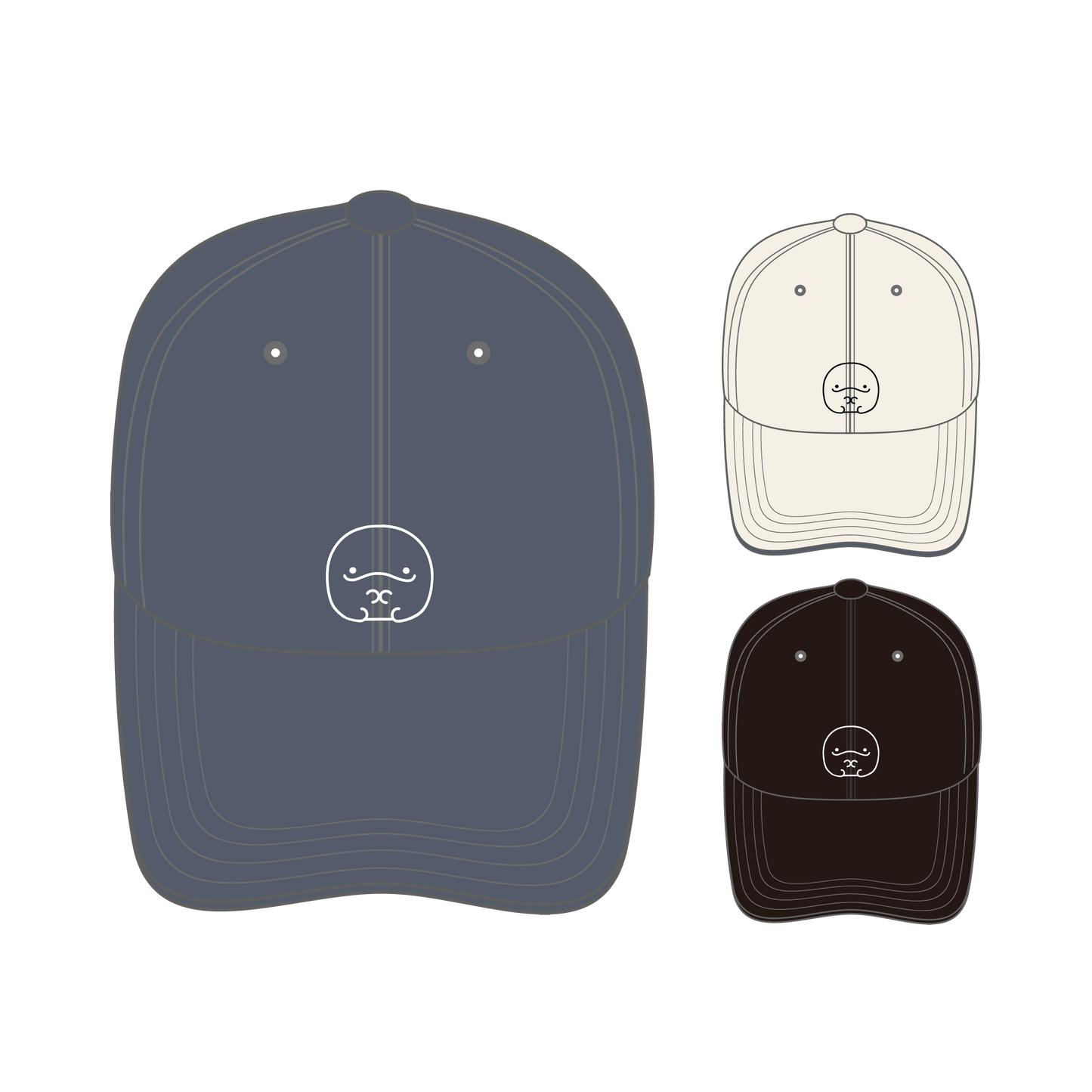 [OYAKOIRUKA] Casquette en coton avec broderie Musuko-chan [Expédition mi-novembre]