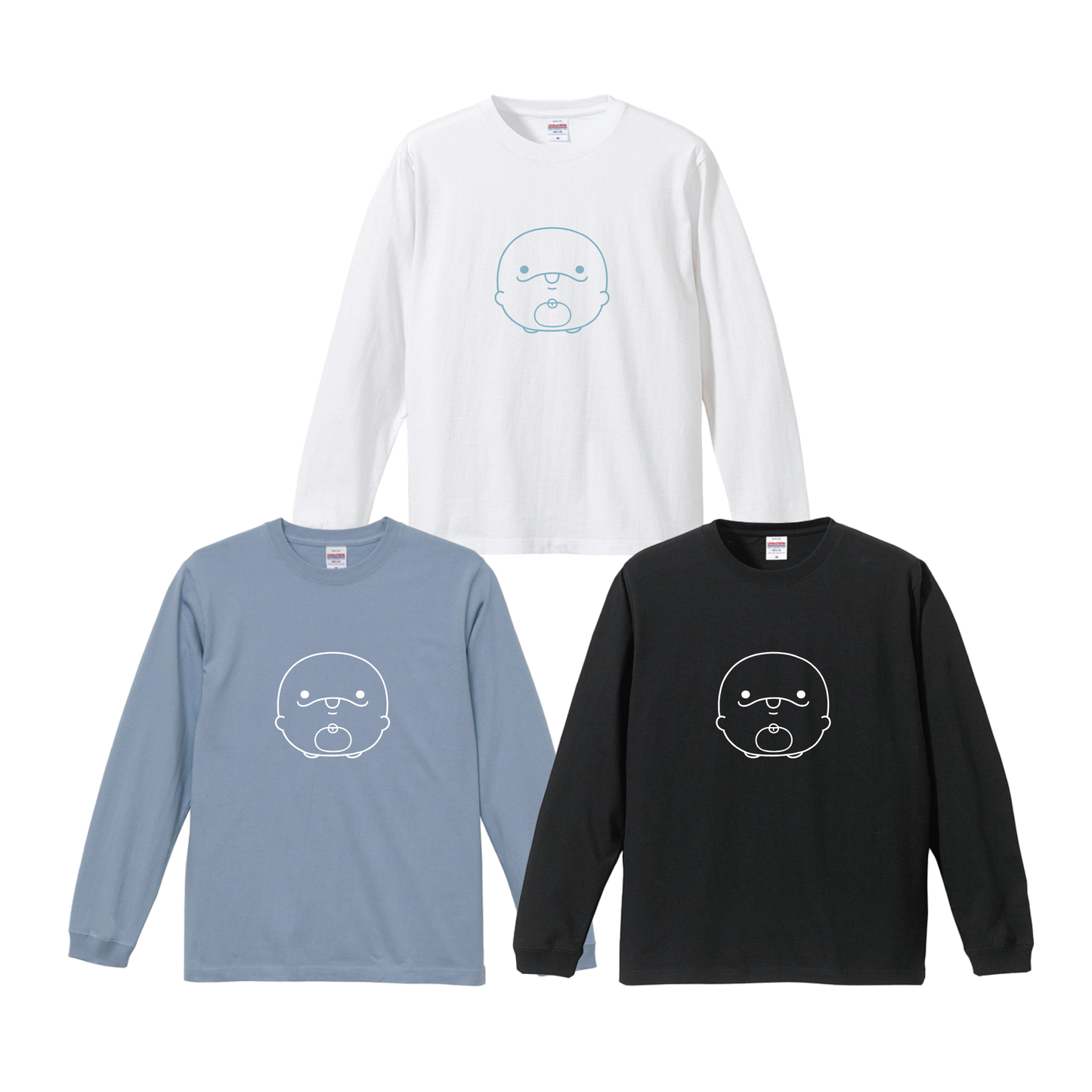 [OYAKOIRUKA] T-shirt à manches longues imprimé [Expédition mi-novembre]