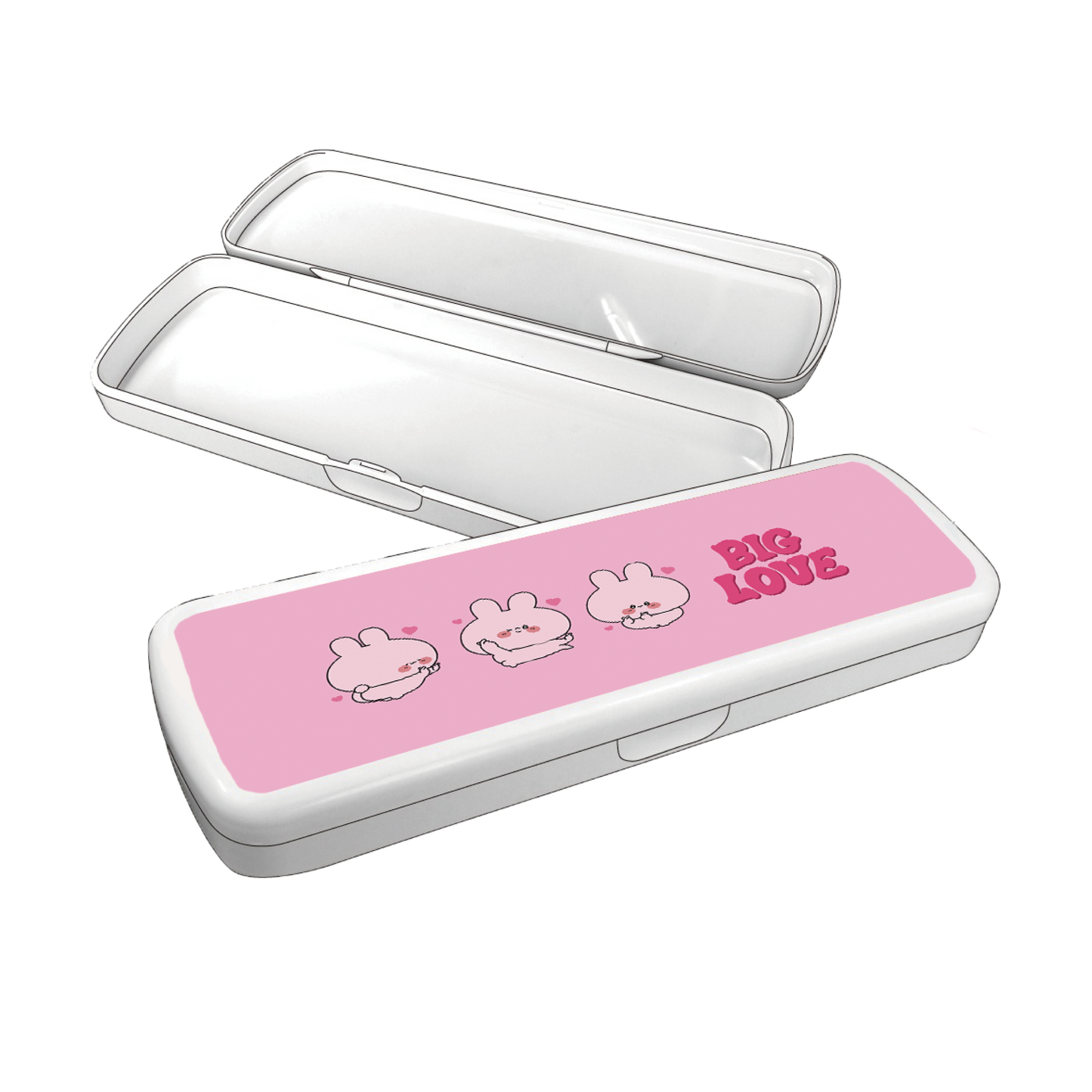 [ASAMIMICHAN] BIG LOVE♡ Trousse en plastique [Expédition fin septembre]