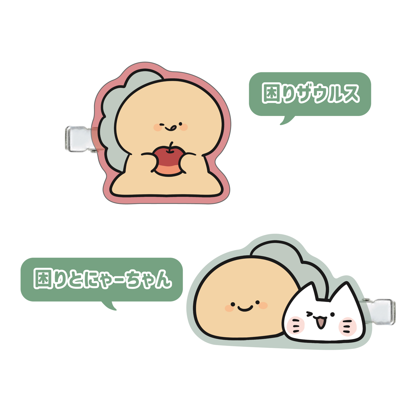 [KOMARIZAURUSU] 可選♪透明色瀏海夾(全2款)[10月中旬出貨]