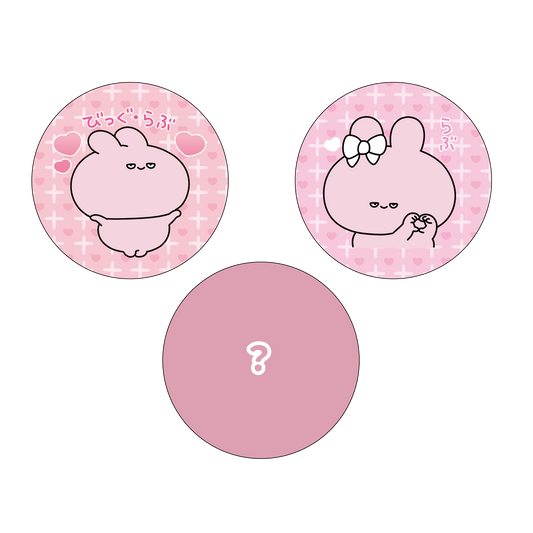 [ASAMIMICHAN] Secret Included♪  Expressing Love with Half-open Eyes Random Tin Magnet Complete Set(All 3 types)  [Shipping in mid-February]