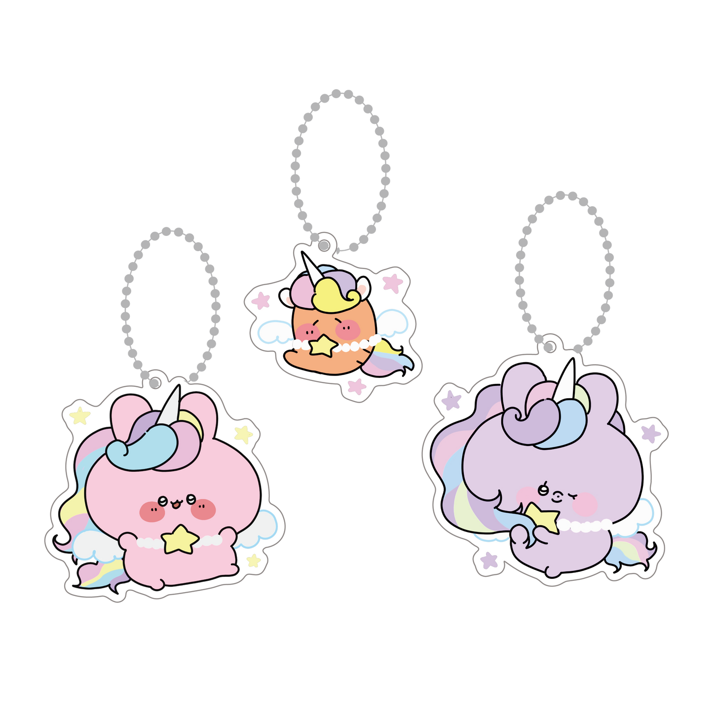[ASAMIMICHAN] Unicorn Acrylic Keychain [Shipping in late-May]