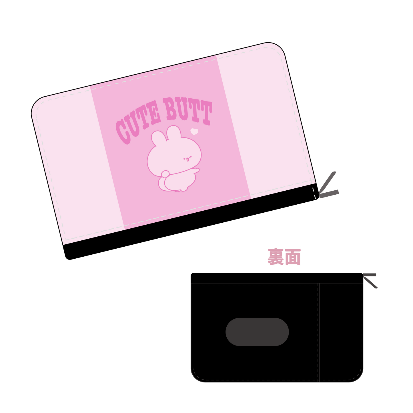 [ASAMIMICHAN] CUTE BUTT Portamonete & porta carte [Spedizione a metà febbraio]