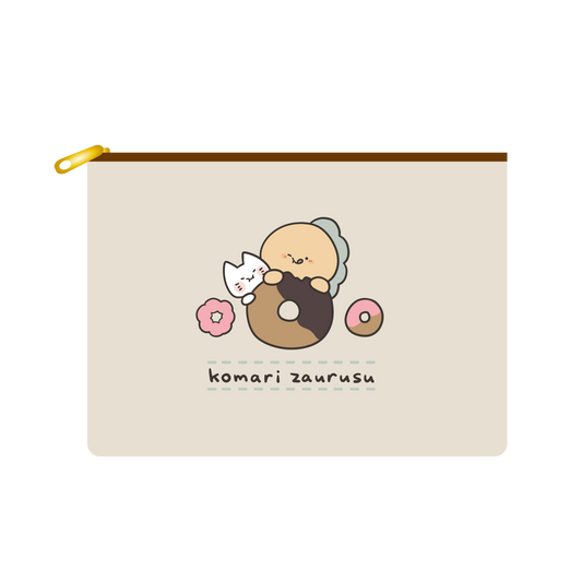 [KOMARIZAURUSU] 甜甜圈咕嚕咕嚕扁平收納包[10月中旬出貨]