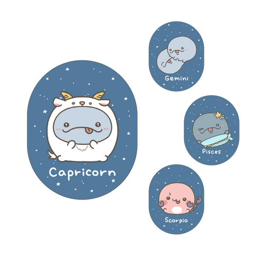 【親子イルカ】12星座ステッカー【10月下旬発送】