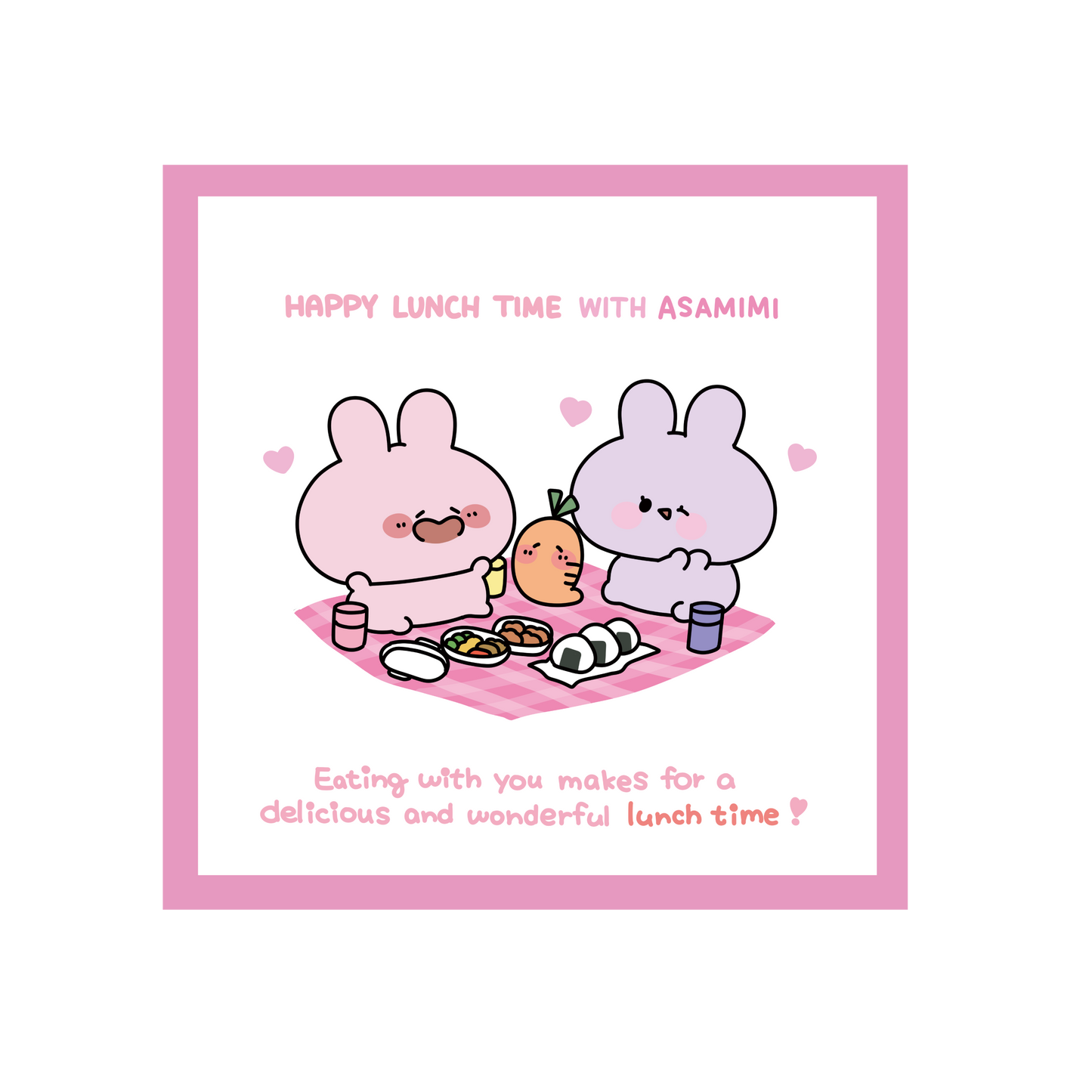 【あさみみちゃん】ハンカチ【5月下旬発送】