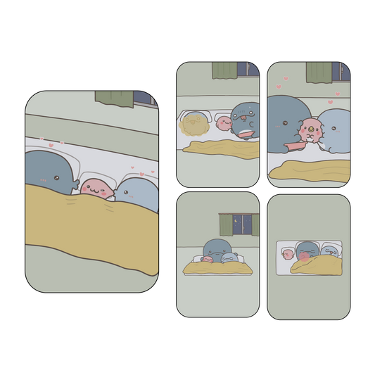 【親子イルカ】大人気動画♪ランダム缶バッジ（全5種）【4月中旬発送】