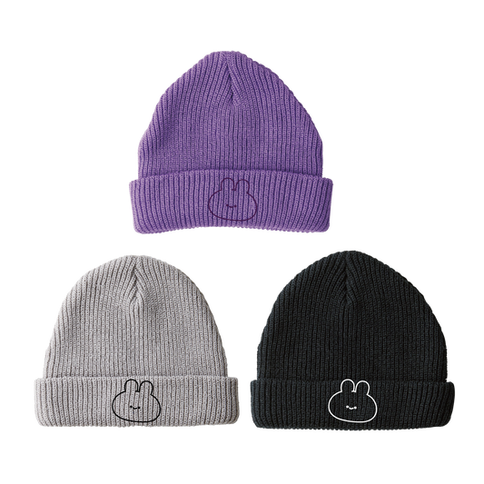 [ASAMIMICHAN] Face Embroidery Beanie [Shipping in mid-February]