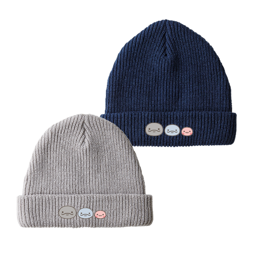 【親子イルカ】刺繍ニット帽【11月下旬発送】