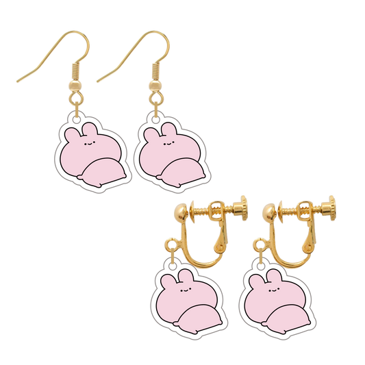 【あさみみちゃん】アクリルピアス・イヤリング【9月下旬発送】