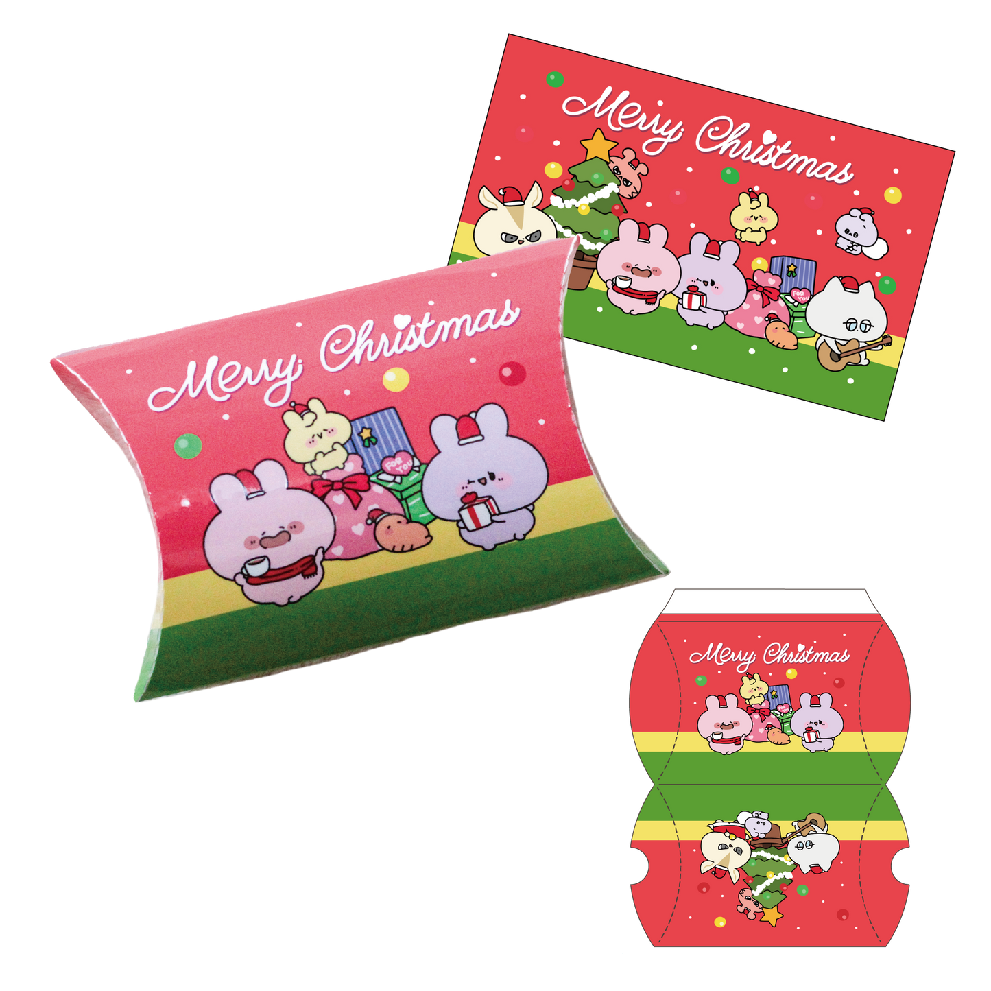 【あさみみちゃん】ピローケース（クリスマスメッセージカード付き）【12月中旬発送】