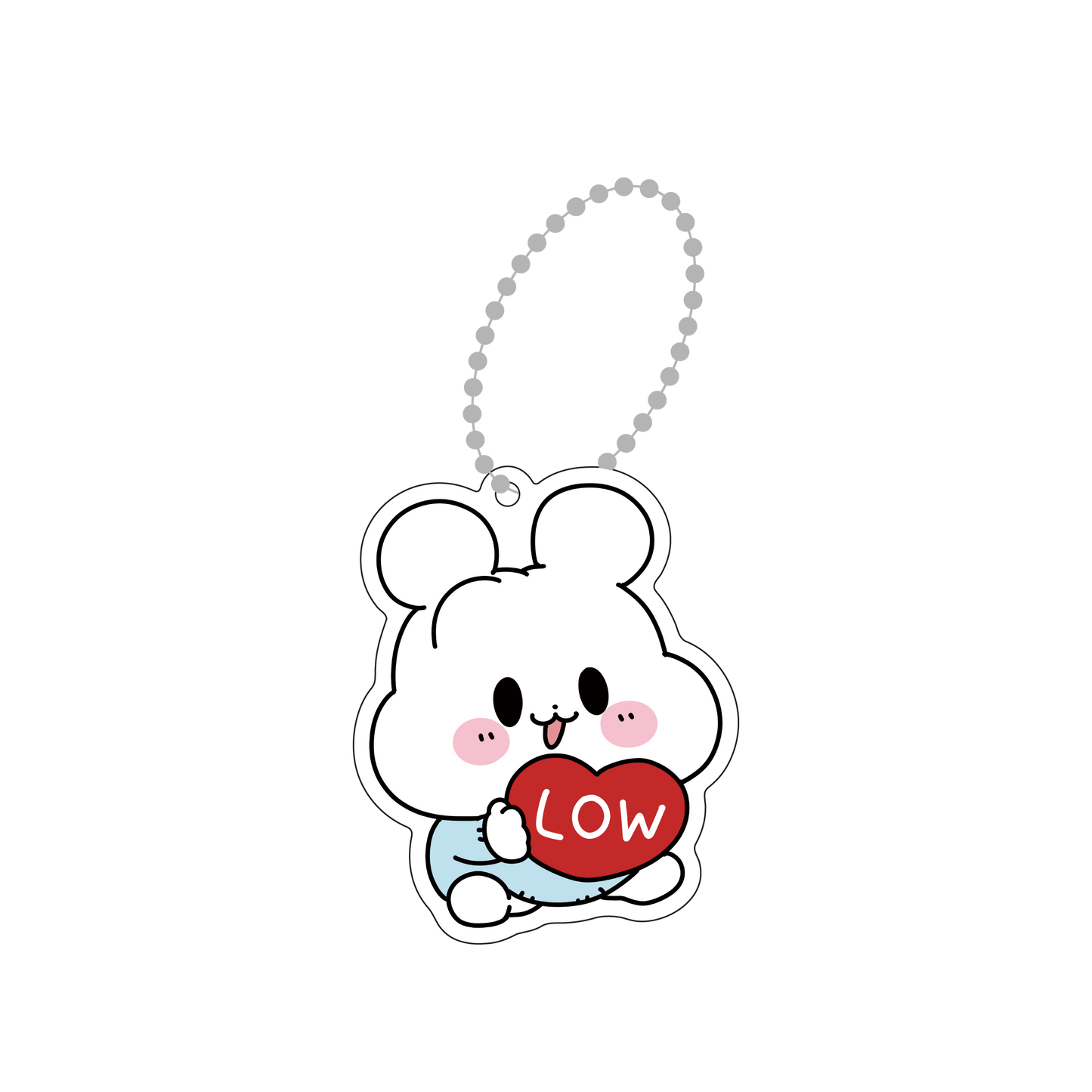 [LOITO] 白色壓克力吊飾 [7 月下旬出貨]