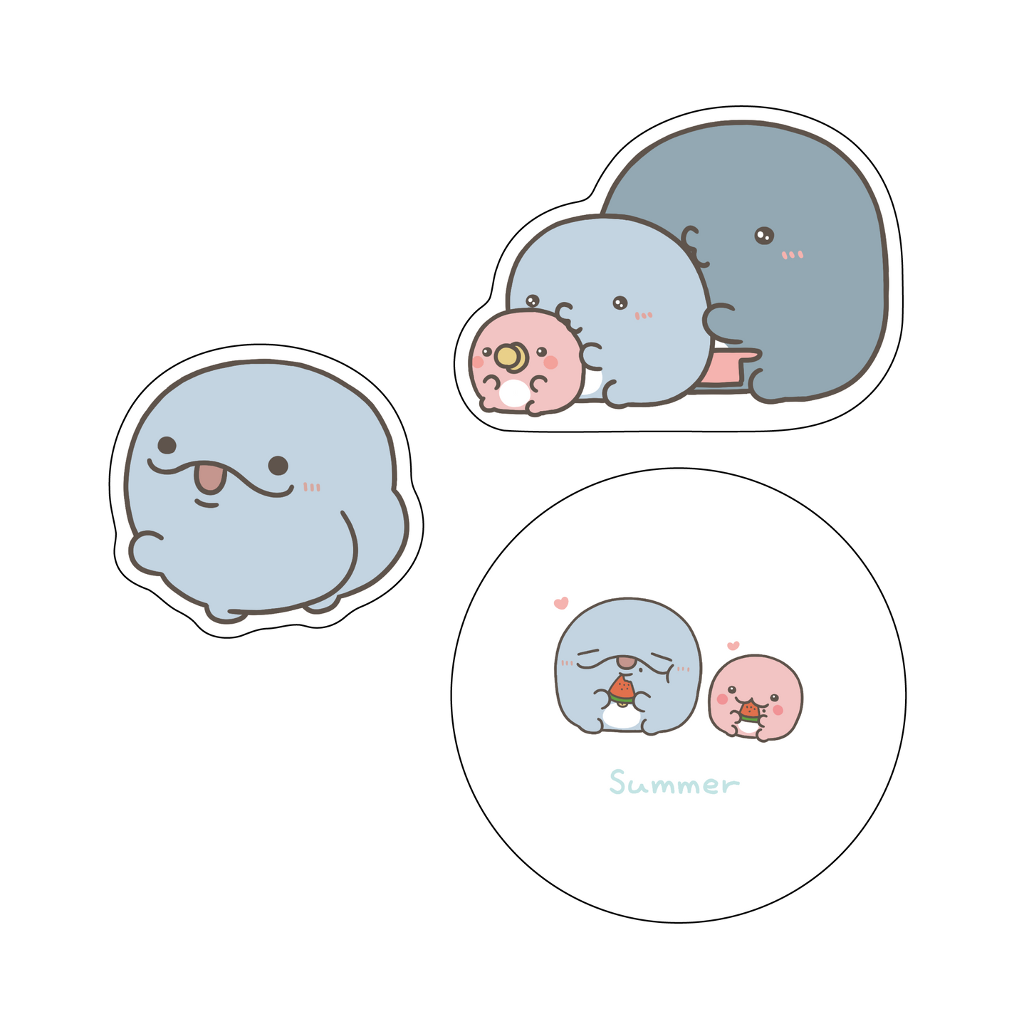 [OYAKOIRUKA] Sticker Set (Set of 3) [Expédition fin septembre]