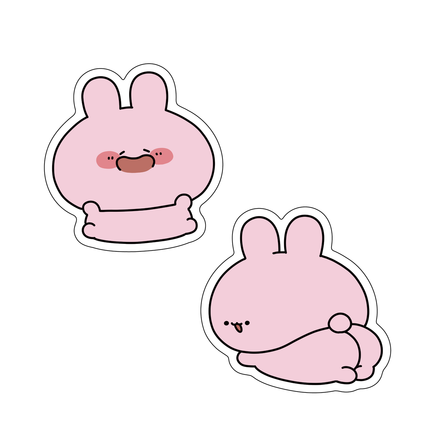 [ASAMIMICHAN] Sticker (Butt・Smiling) [Shipping in mid-July]