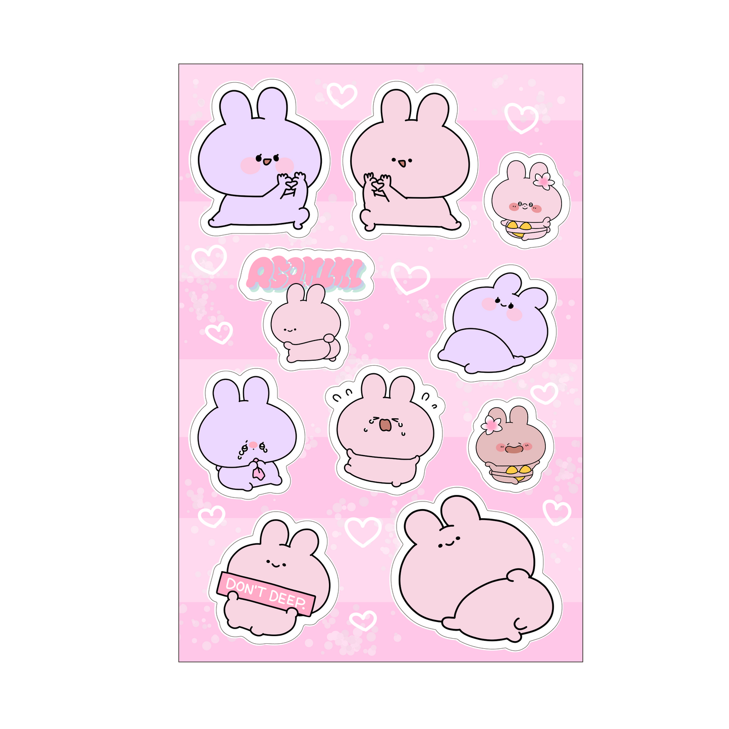 [ASAMIMICHAN] Sticker sheet [Versand Ende Juli]