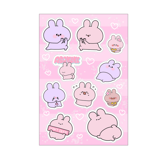 【あさみみちゃん】シートシール【7月下旬発送】