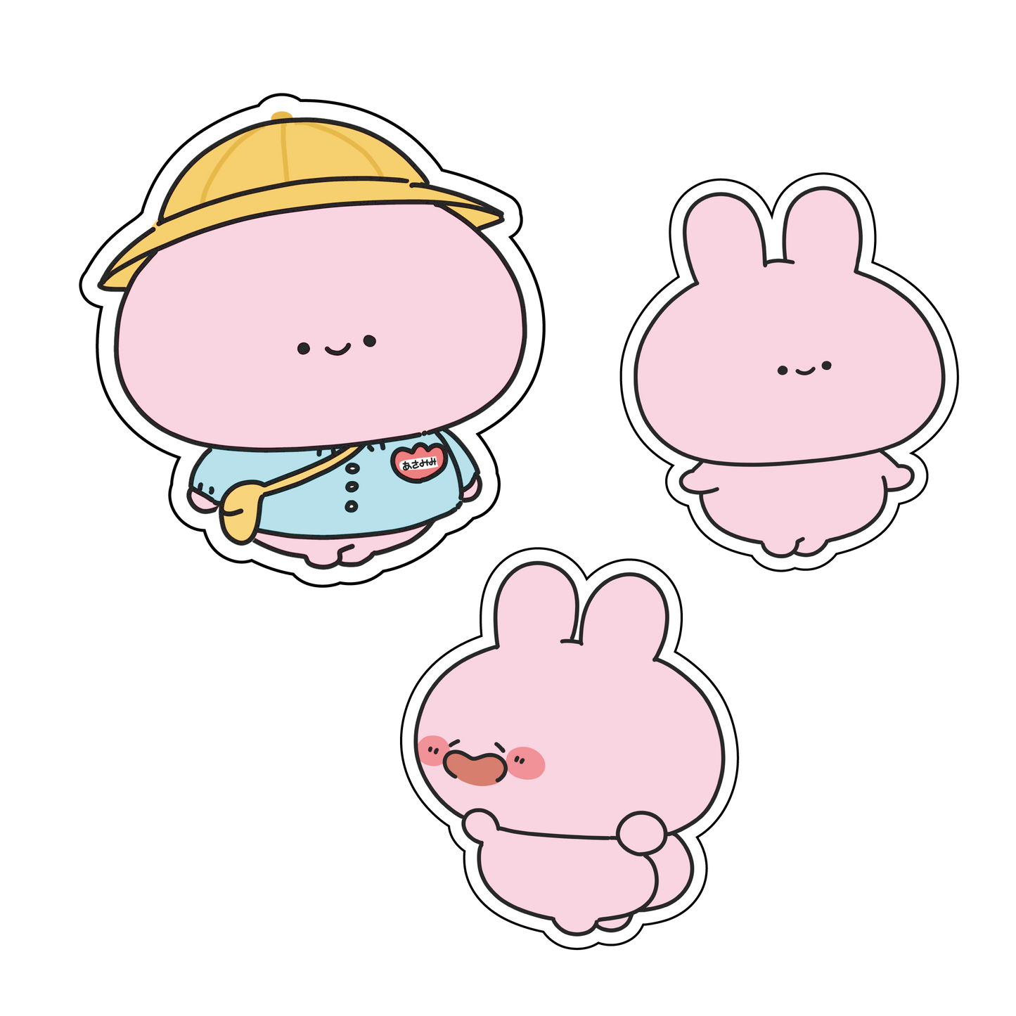 【あさみみちゃん】選べるステッカー（全3種）【11月中旬発送】