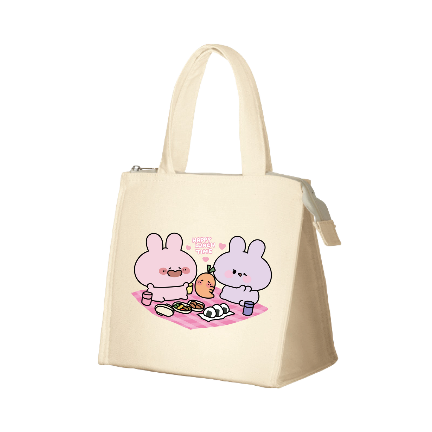 [ASAMIMICHAN] Borsa tote termica quadrata in canvas [Spedizione a fine maggio]