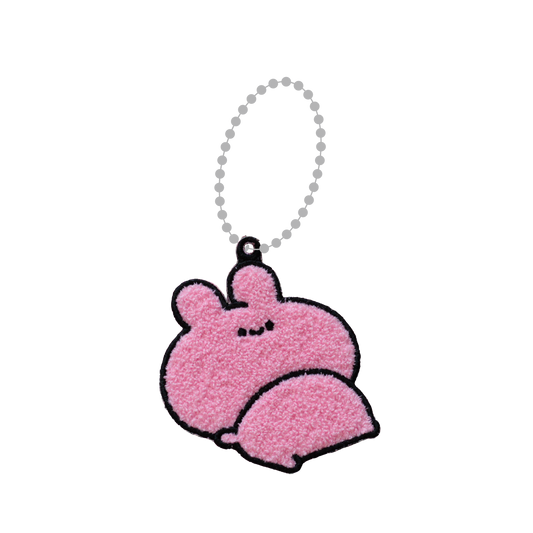 【あさみみちゃん】サガラ刺繍ワッペンキーホルダー【10月下旬発送】