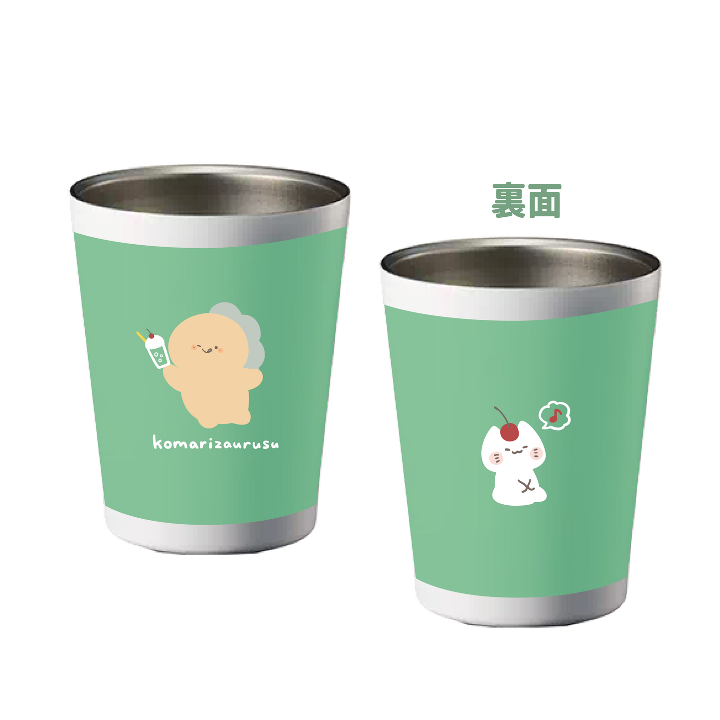 [KOMARIZAURUSU] Gobelet isotherme en acier inoxydable [Expédition mi-juillet] 