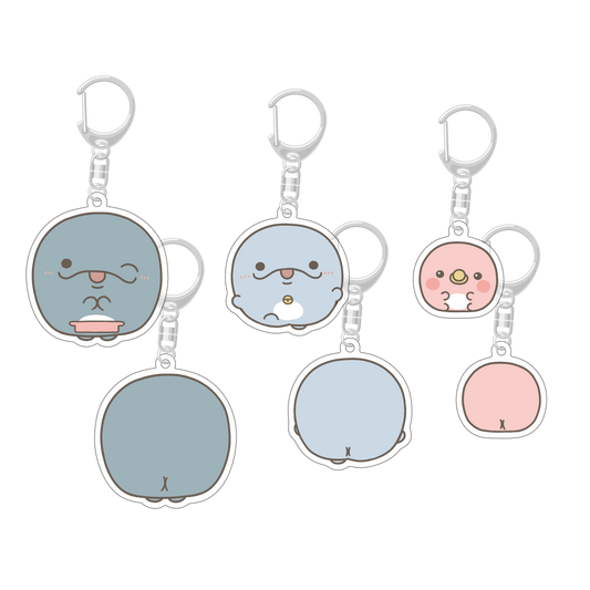 【親子イルカ】両面プリントアクキー【7月下旬発送】