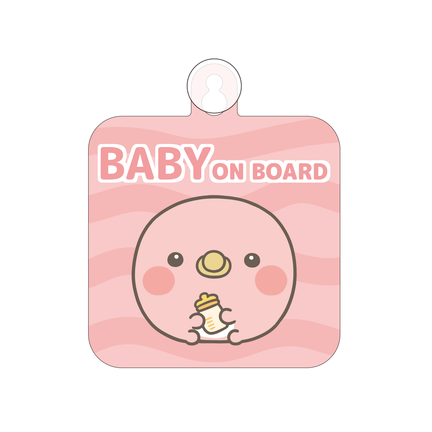 [OYAKOIRUKA] "BABY ON BOARD" cartello per auto [Spedizione a fine settembre]