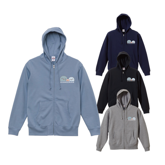 【親子イルカ】フルジップパーカー【2月中旬発送】