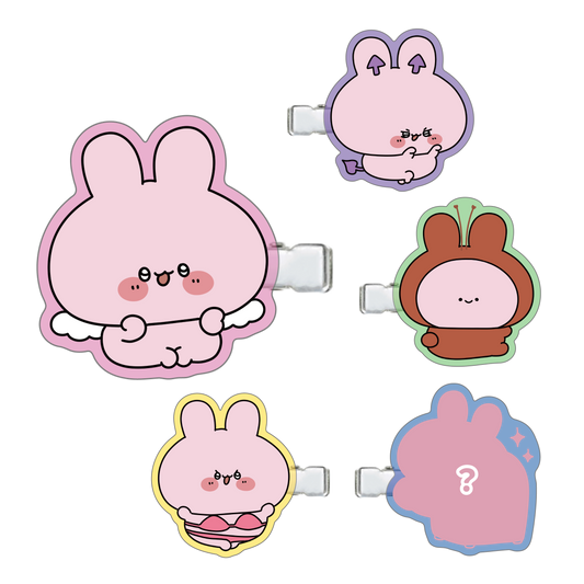 【あさみみちゃん】シークレットあり♪ランダムクリア前髪クリップ（全5種）【8月中旬発送】