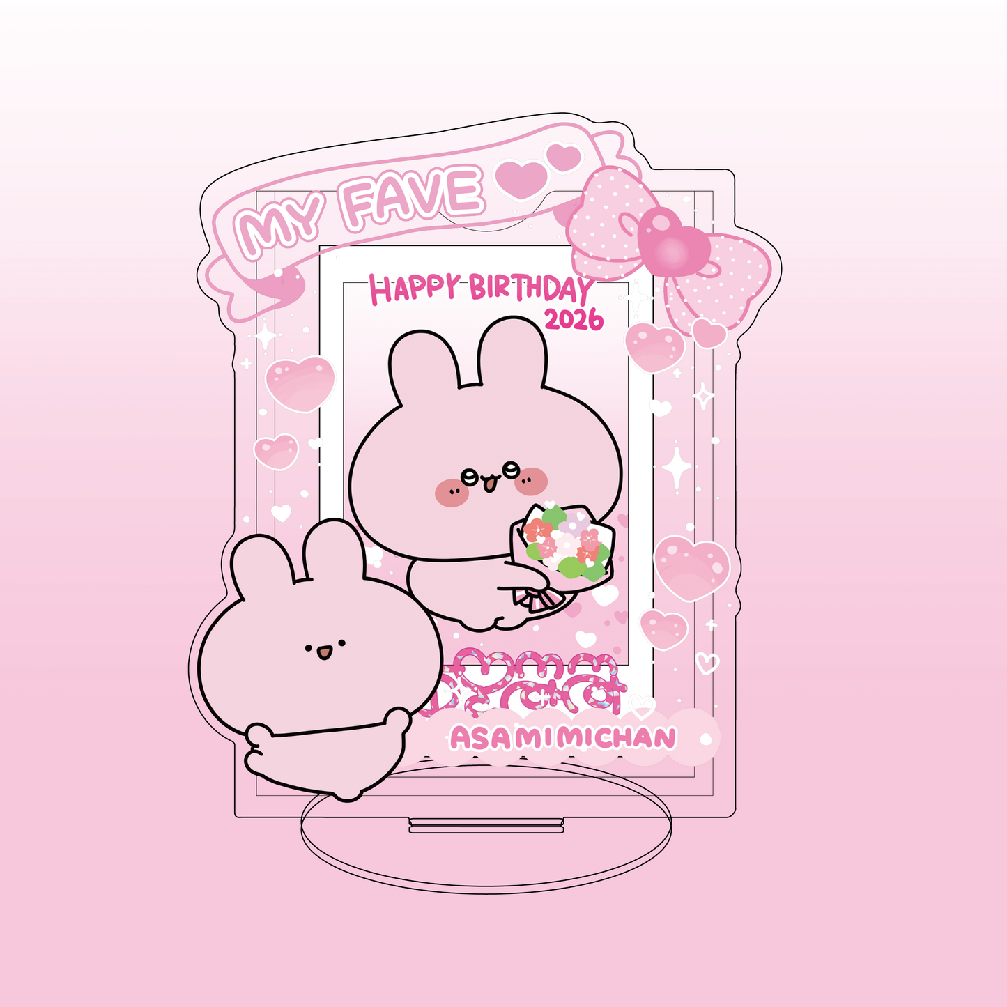 【あさみみちゃん】あさみみバースデー♡チェキスタンド（バースデーチェキ付き）【4月中旬発送】