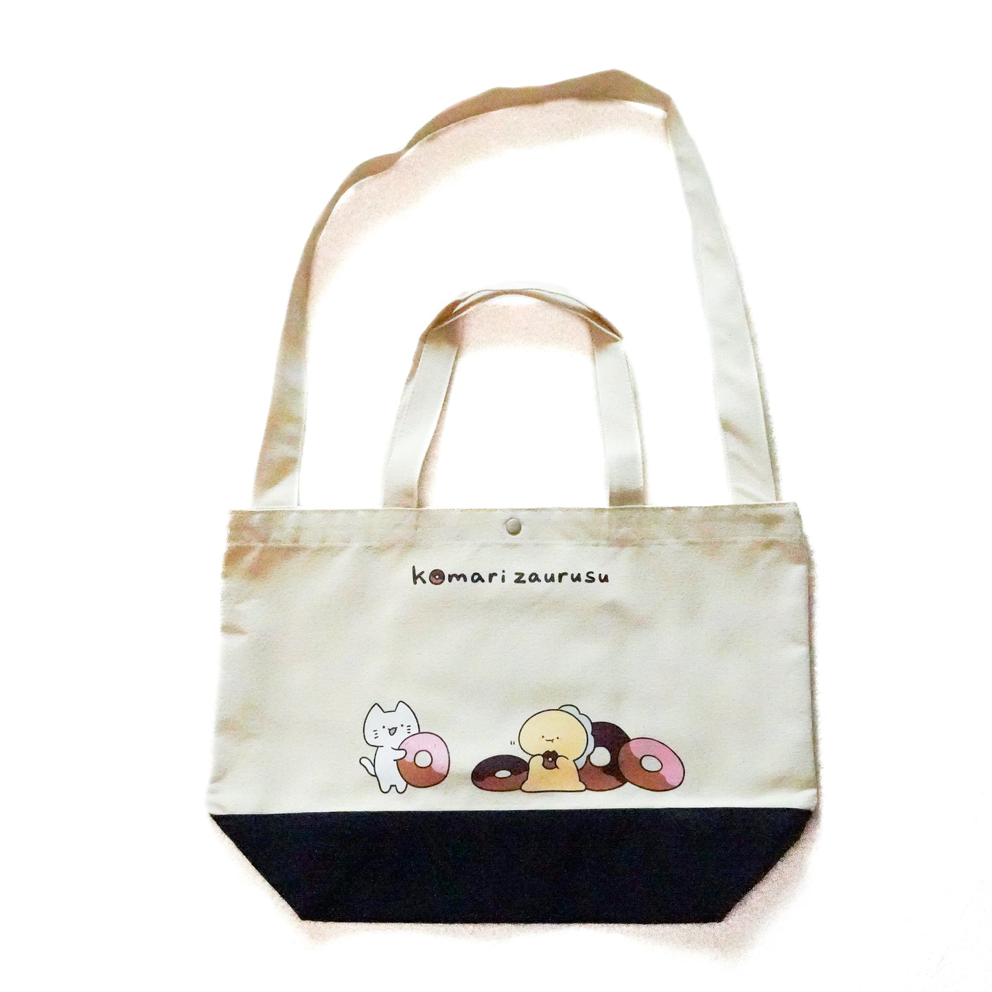 【困りザウルス】2WAYトートバッグ（ドーナツ）【8月中旬発送】