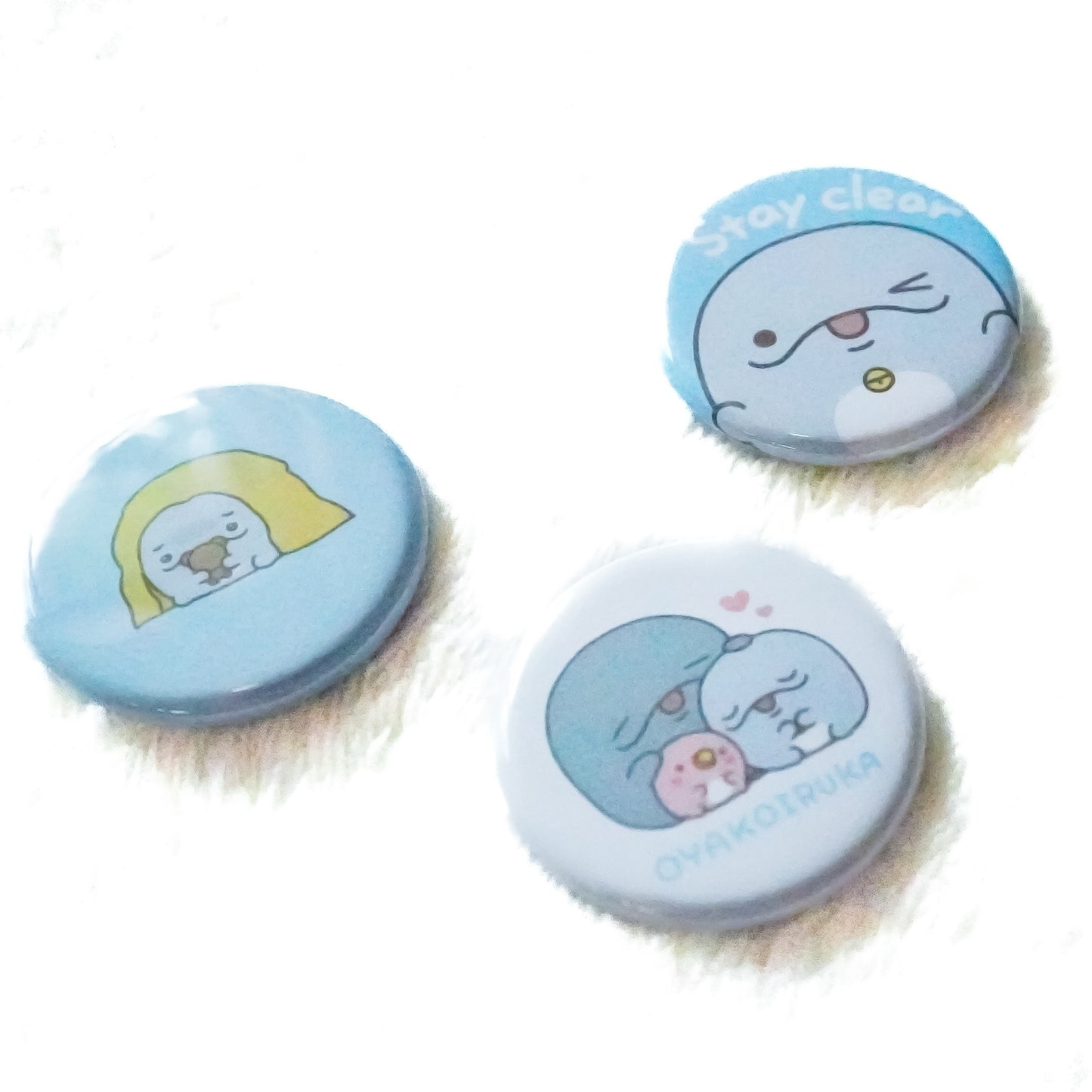[OYAKOIRUKA] Can Badge Set (Set of 3) [Shipping in mid-August]