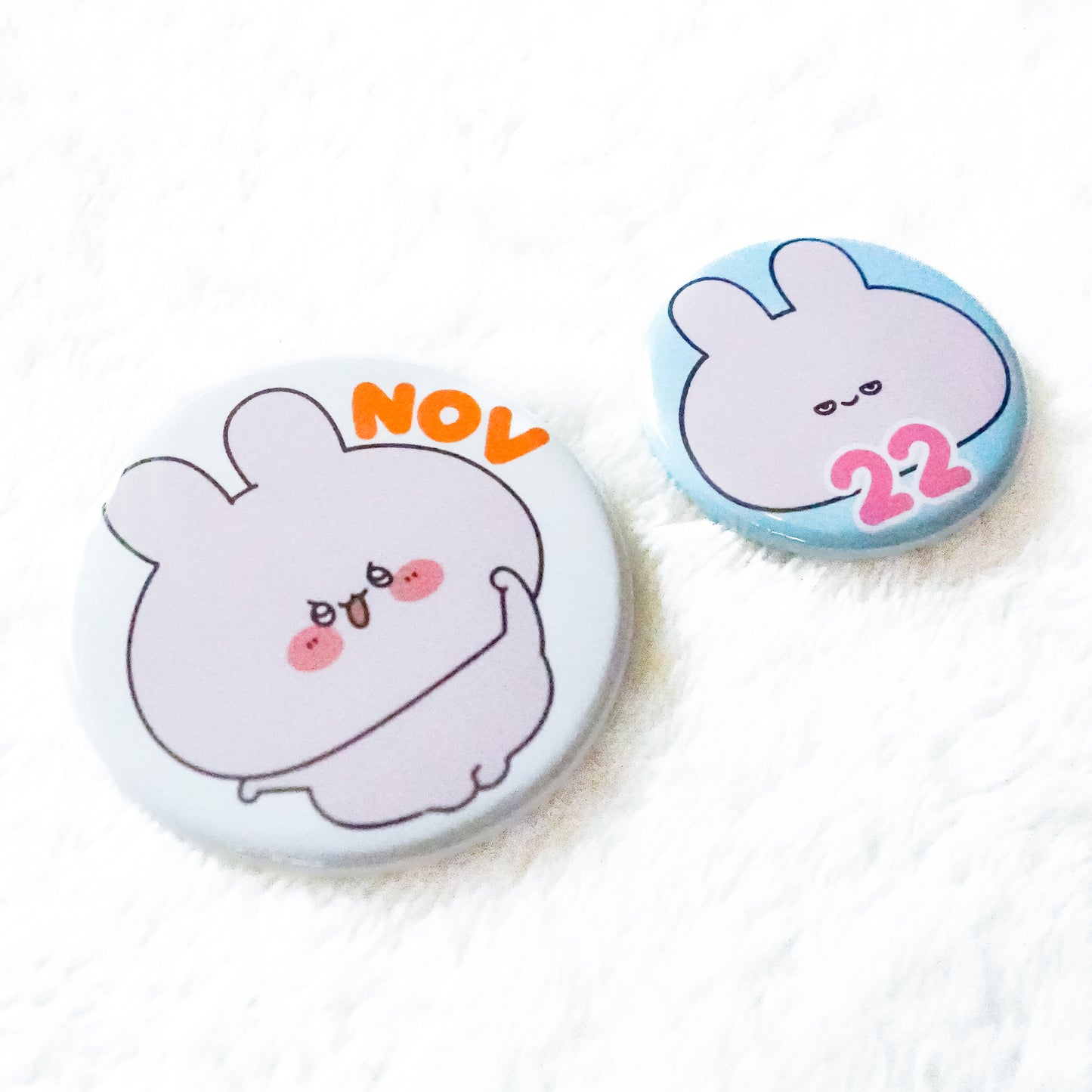 [ANEMIMI-CHAN] ASAMIMI 365DAYS♡Button (Oktober - Dezember) [Versand Mitte August]
