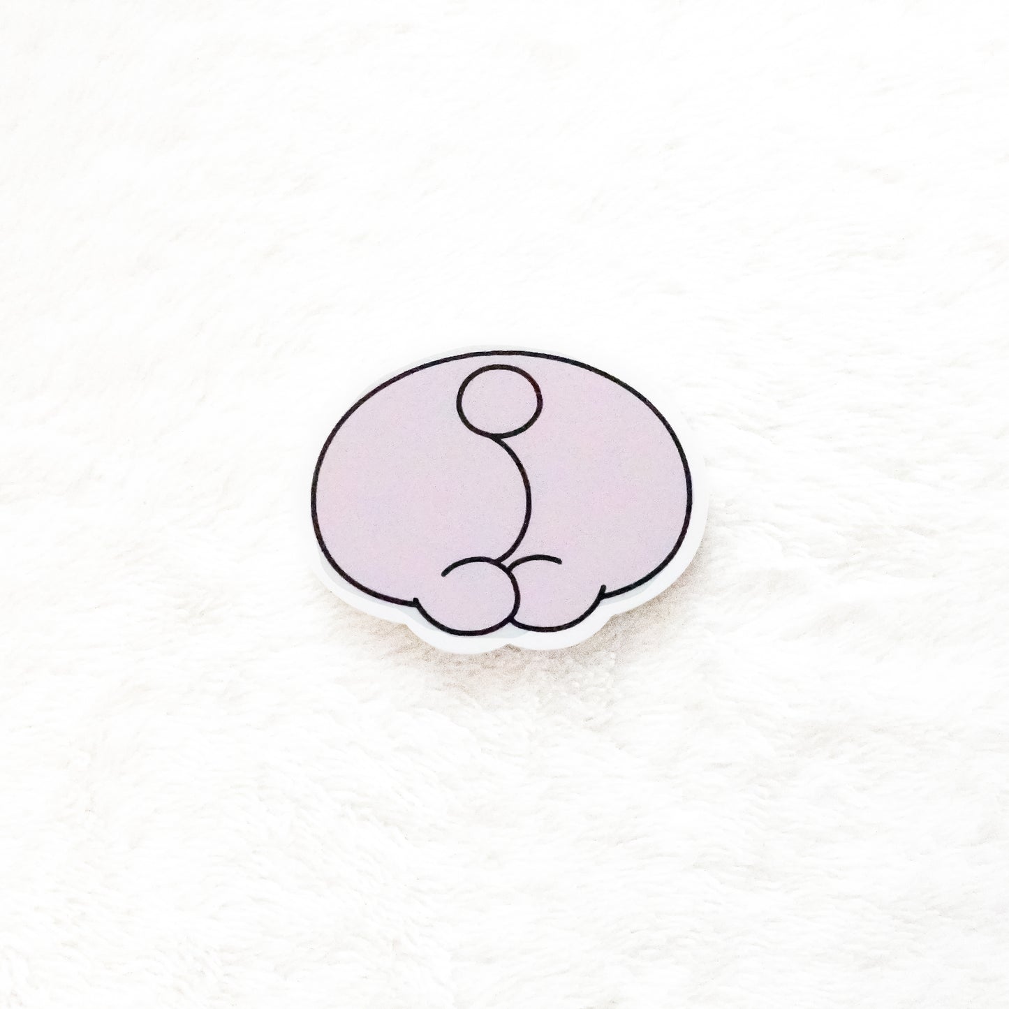 [ASAMIMICHAN]屁股跑出來T恤(附壓克力磁鐵)[八月中旬出貨]