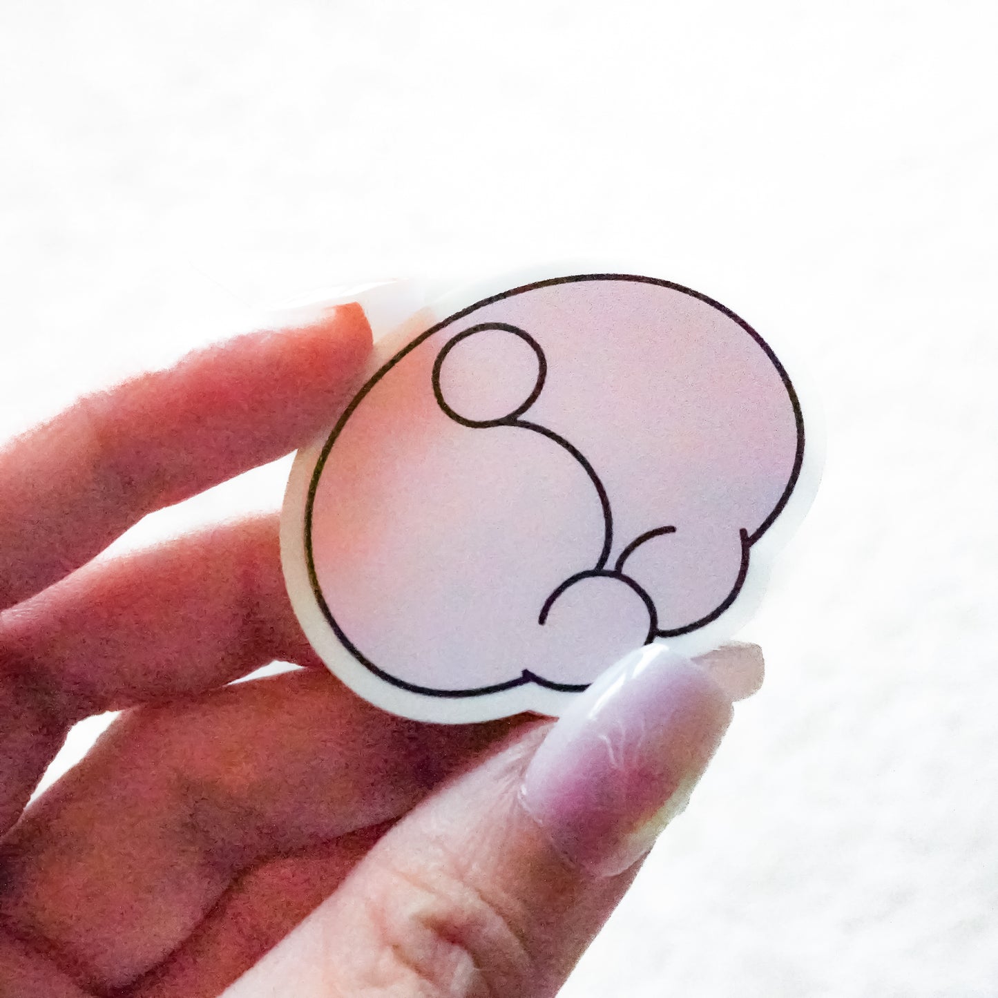 [ASAMIMICHAN]屁股跑出來T恤(附壓克力磁鐵)[八月中旬出貨]