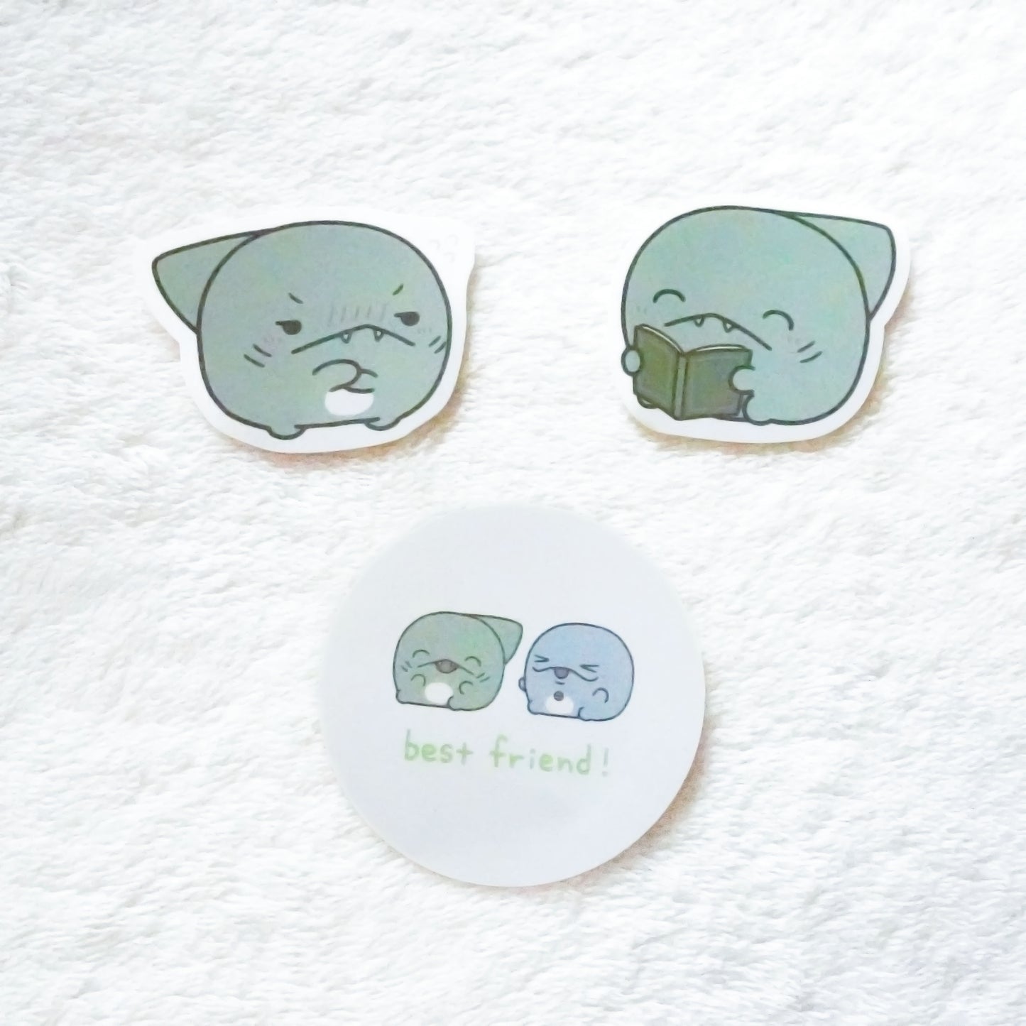 [OYAKOIRUKA] Lot de stickers SHARKUN (3 pièces) [Expédition à la mi-août]