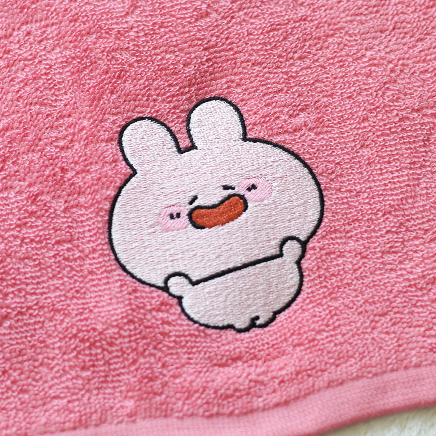 [ASAMIMICHAN] One-Point Embroidered Face Towel [Shipping in mid-June]