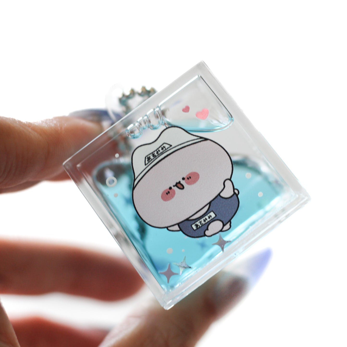 [ASAMIMICHAN] Schwimmende Asamimi's Flüssigflasche Schlüsselanhänger [Versand Mitte Juni]