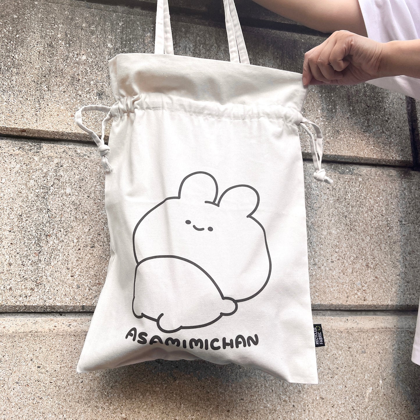 [ASAMIMICHAN] Drawstring Bag [Shipping in late-July]