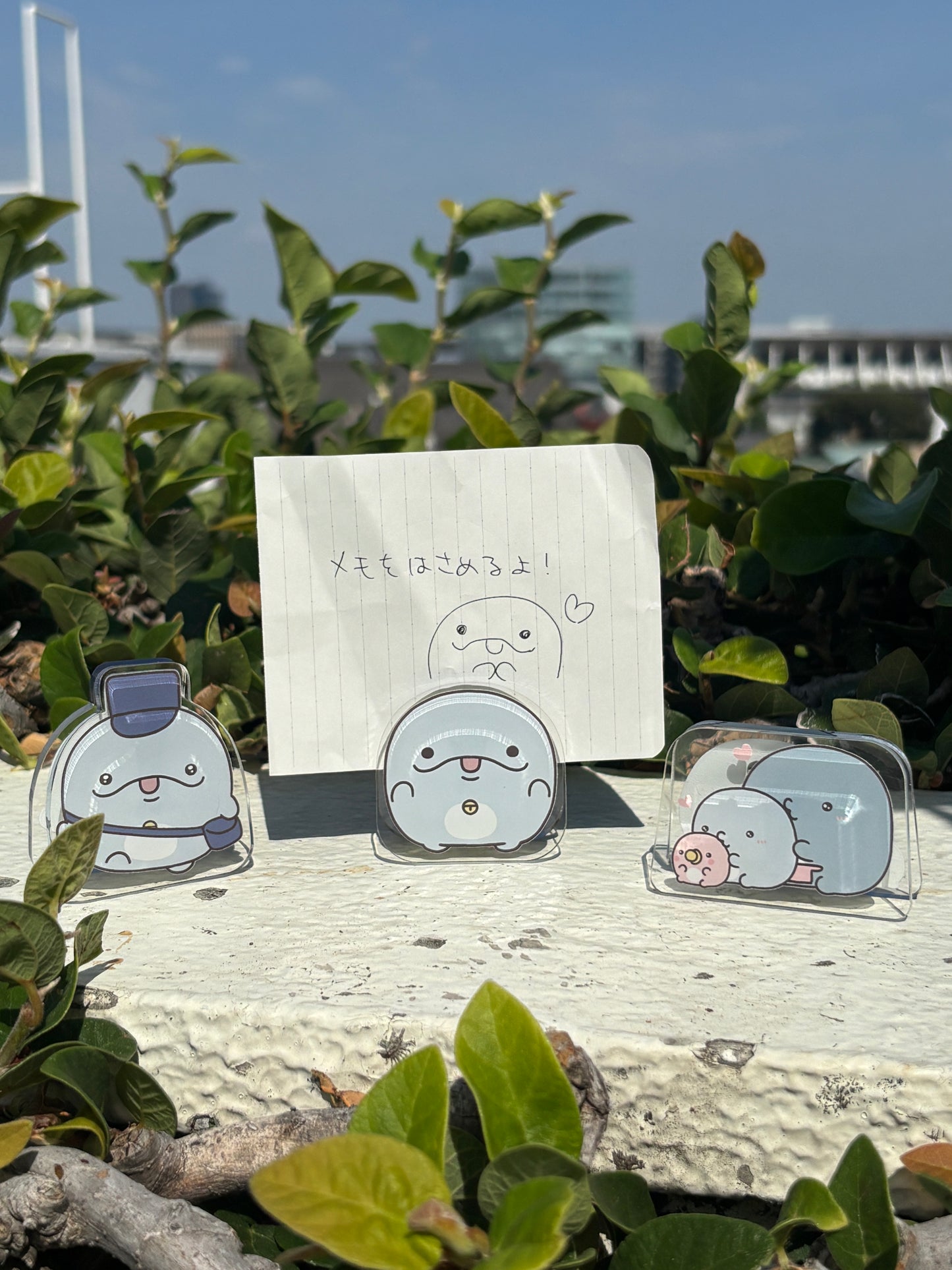 【親子イルカ】選べる♪アクリルメモスタンド（全3種）【10月中旬発送】