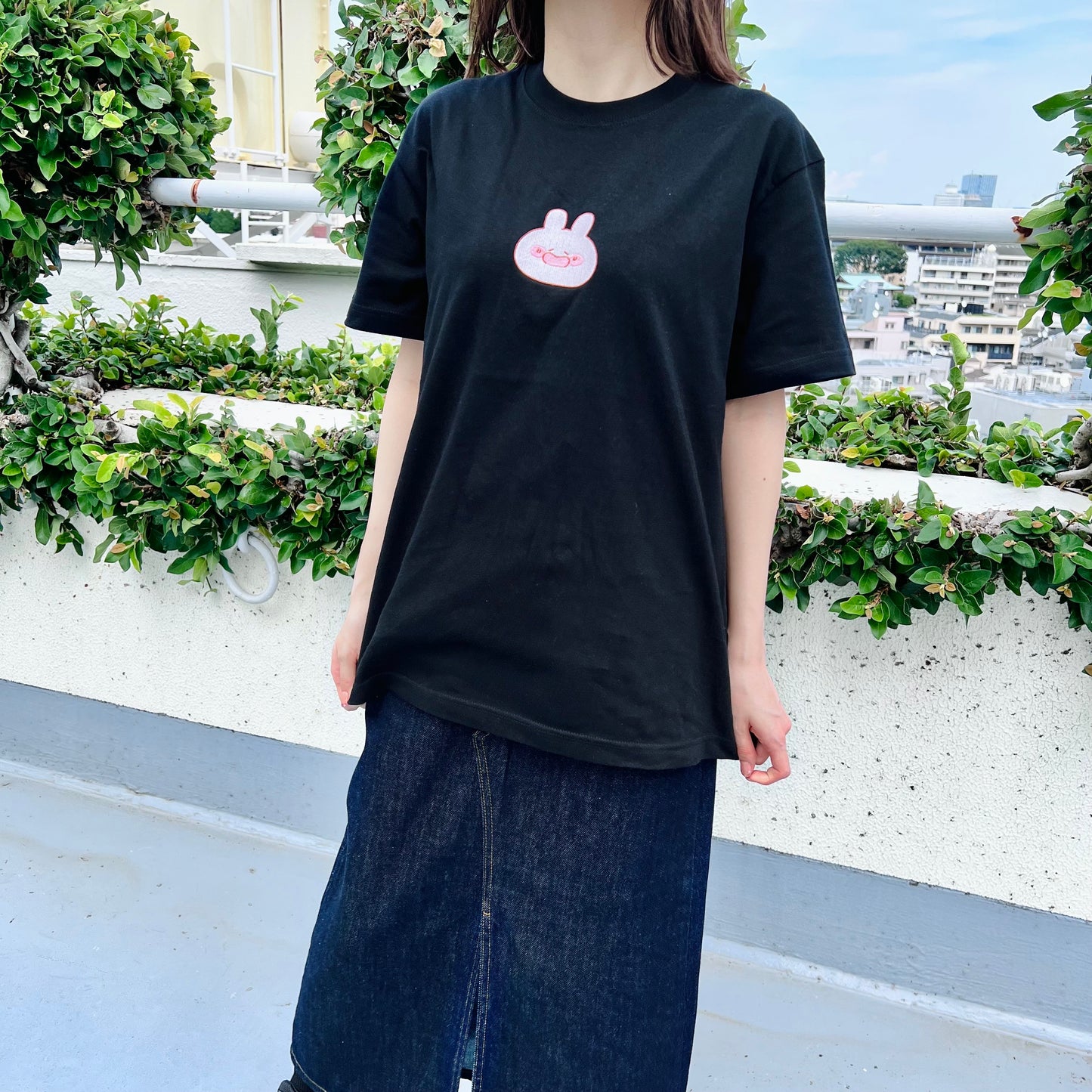 [Asamimi-chan] Colleghiamoci tutti coordinati❣️ T-shirt ricamata (ASAMIMI BASIC 2024 LUGLIO) [Spedito a fine settembre]