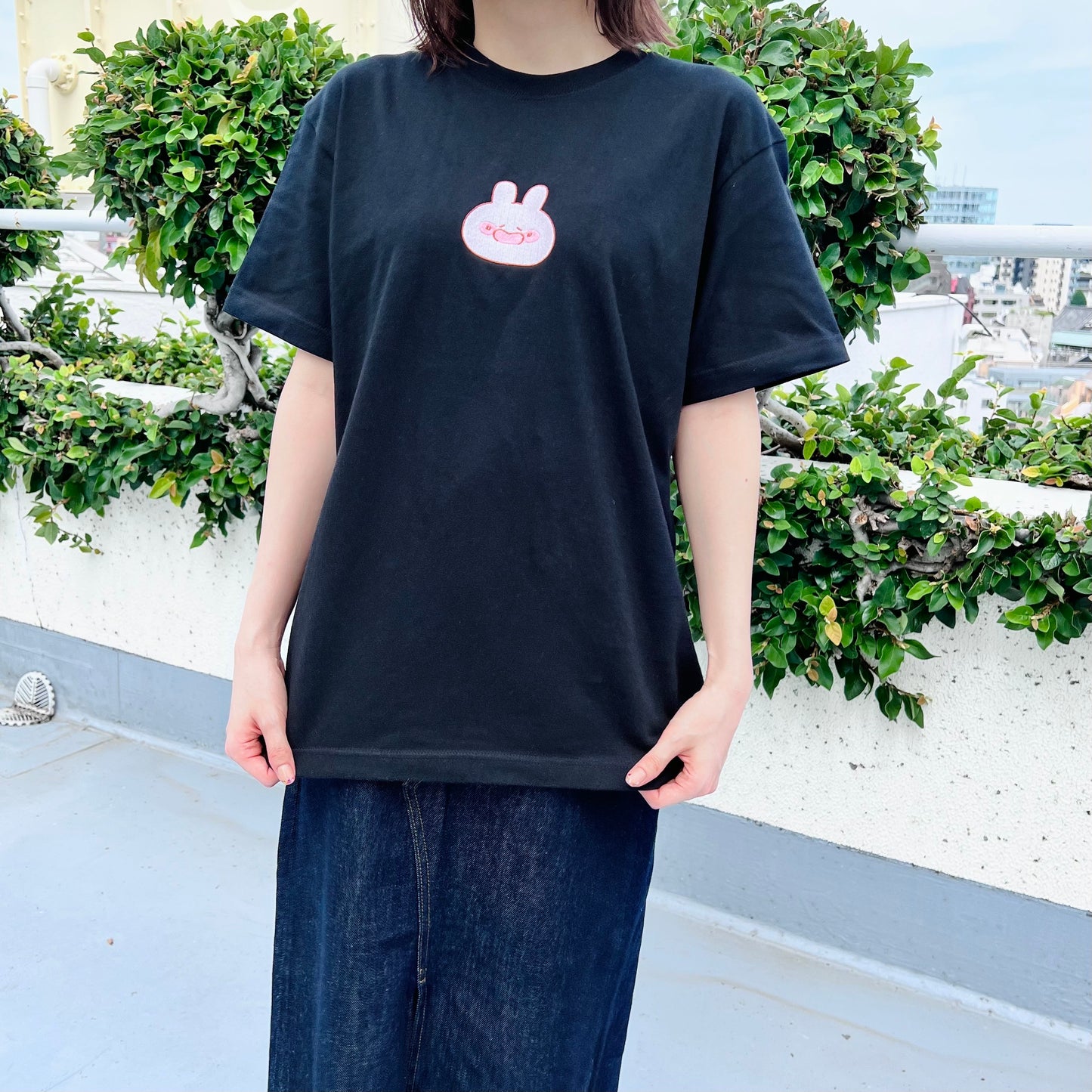 [Asamimi-chan] Colleghiamoci tutti coordinati❣️ T-shirt ricamata (ASAMIMI BASIC 2024 LUGLIO) [Spedito a fine settembre]