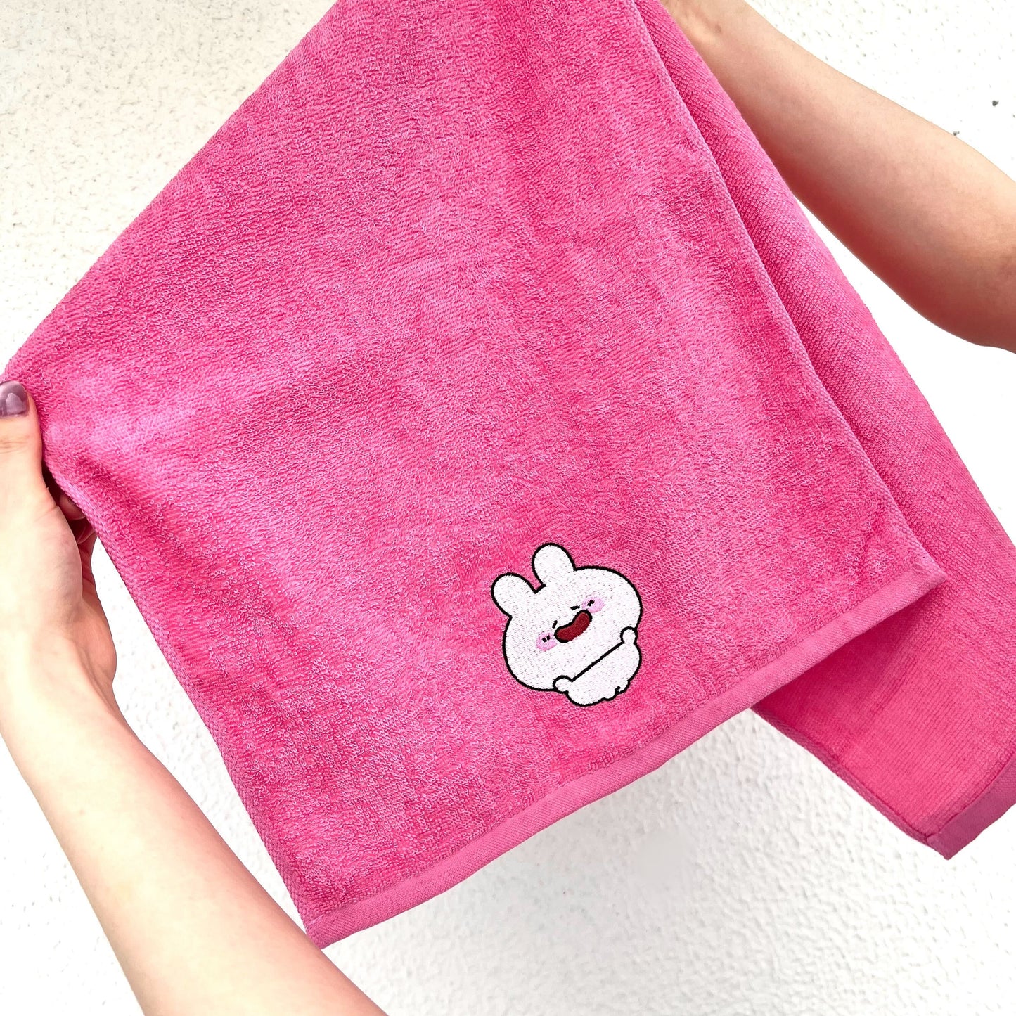 [ASAMIMICHAN] One-Point Embroidered Face Towel [Shipping in mid-June]